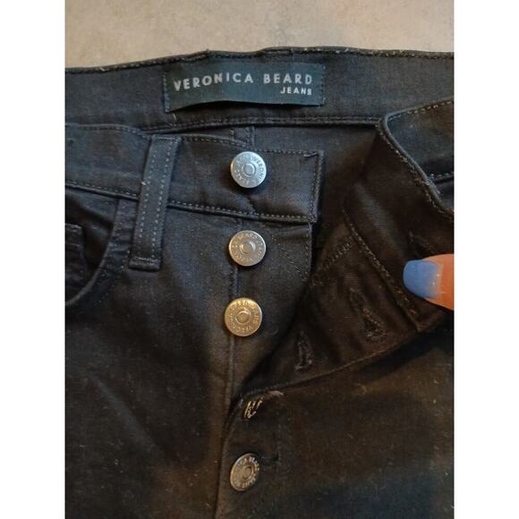 Veronica Beard Jeans Carolyn Baby Boot high rise button fly 25 - Picture 3 of 10